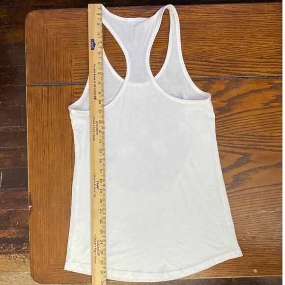 Dixxon Tank Top Sz Med Pink Blue Graffiti Front Graphic Wrench Hammer motorcycle - Picture 6 of 8